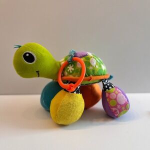 Infantino Turtle Pal Activity Toy Mirror Crinkle Sensory Baby Play Center